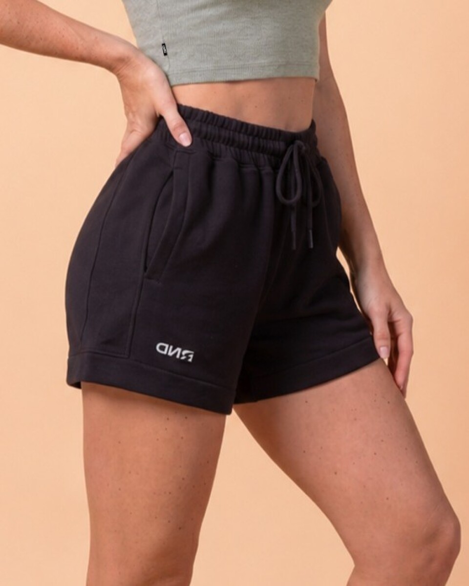 Short de Moletón. - Negro 