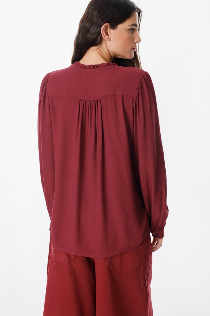 Camisa Soft Bordeaux