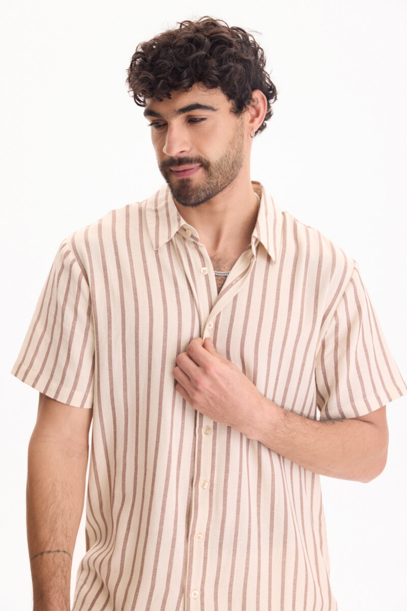 Camisa Resort Marron