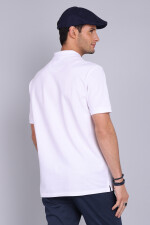 Remera con cuello Arrow BLANCO