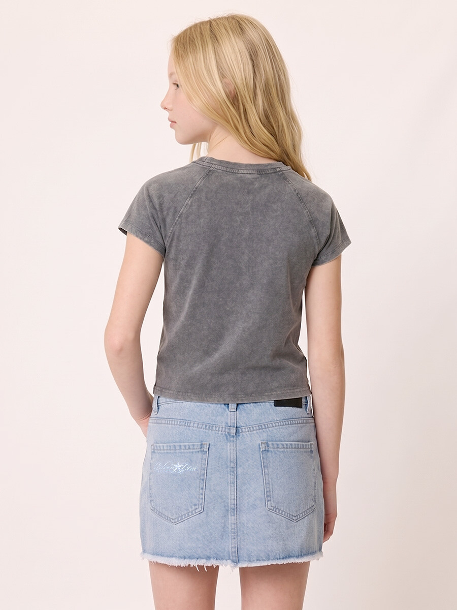 T-SHIRT M/C TISMA TEEN DIXIE Gris