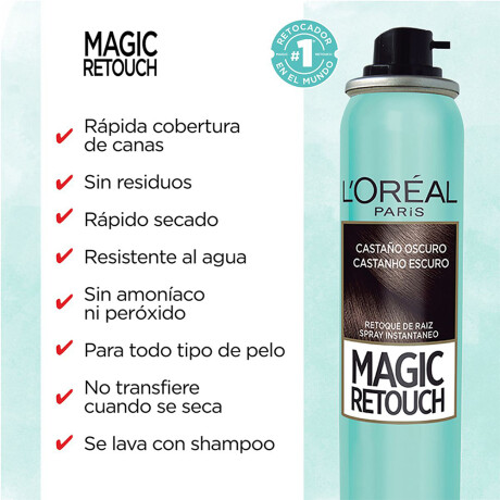 Retoque de Raíz L'Oréal Paris Magic Retouch en Spray Castaño Retoque de Raíz L'Oréal Paris Magic Retouch en Spray Castaño
