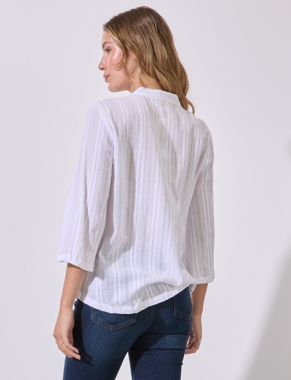 Blusa Algodon Bordado BLANCO