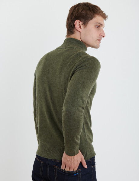 470415 SWEATER MEDIO CIERRE HARRINGTON URBAN Verde Melange