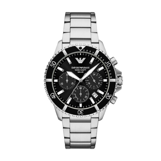 Reloj EMPORIO ARMANI WORLD EXPLORER Acero Plateado Esfera 43mm 0