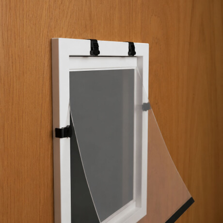 Puerta Para Mascotas De Plástico Con Solapa Flexible Blanco