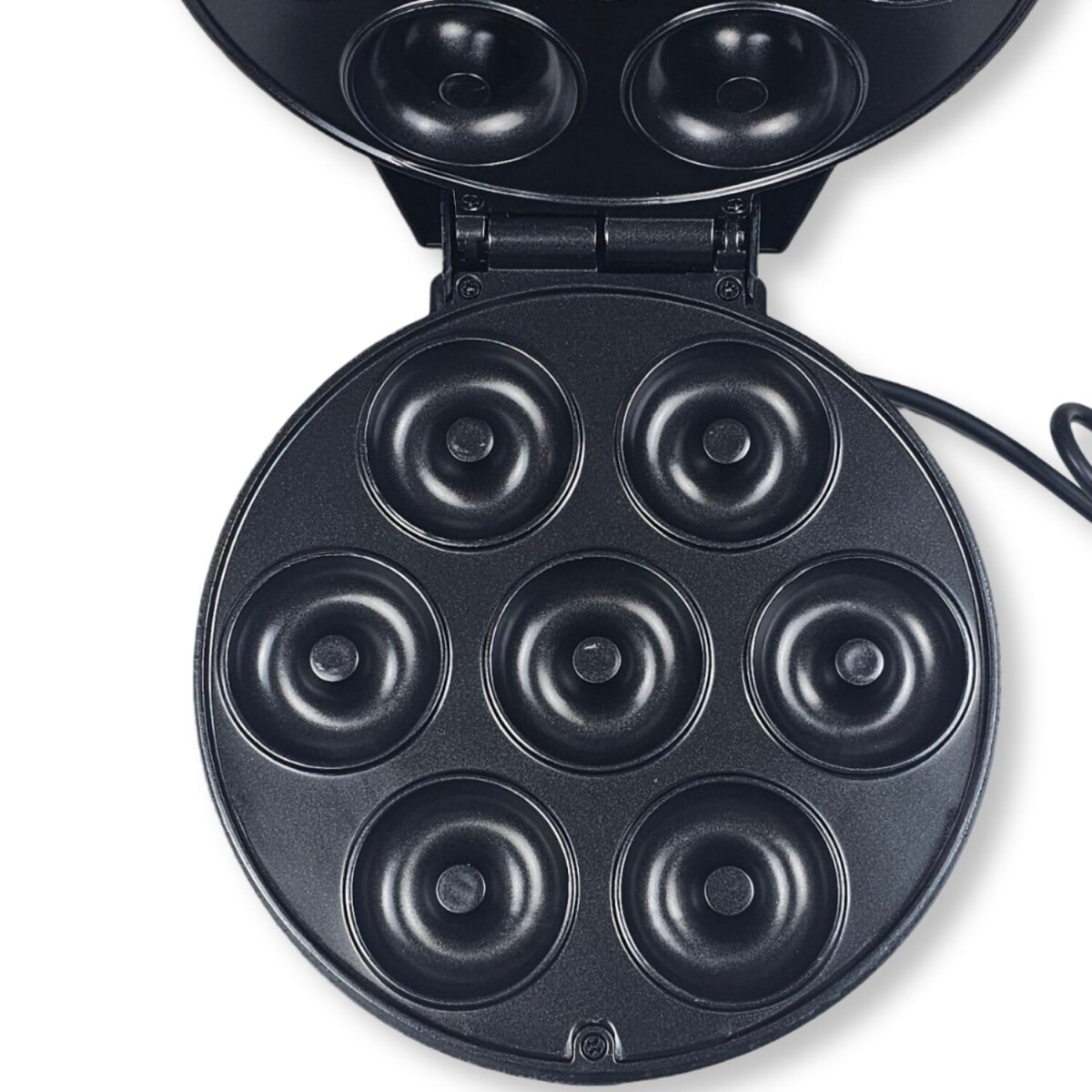 Maquina 7 Mini Donas Rosquillas Antiadherente - Negro 