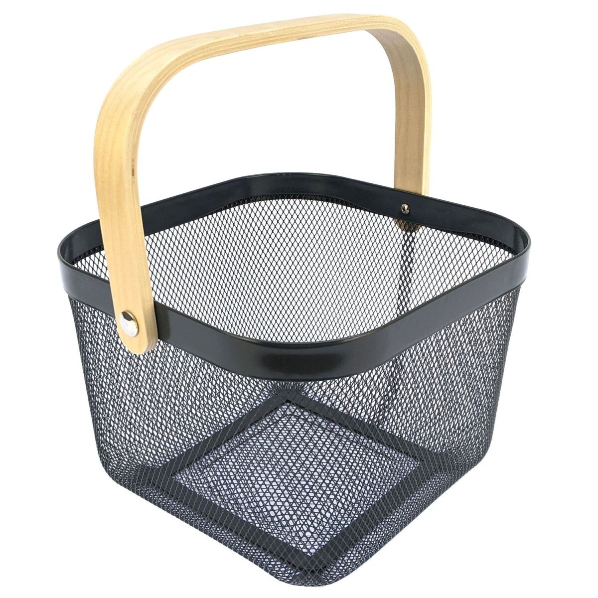 Canasto Metálico, Organizador De Frutas (Diego B.) - Gris oscuro 