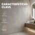 Pack x20 Placa PVC Símil Mármol 2,44x1,22m 3mm Resistente Mármol Gris 2