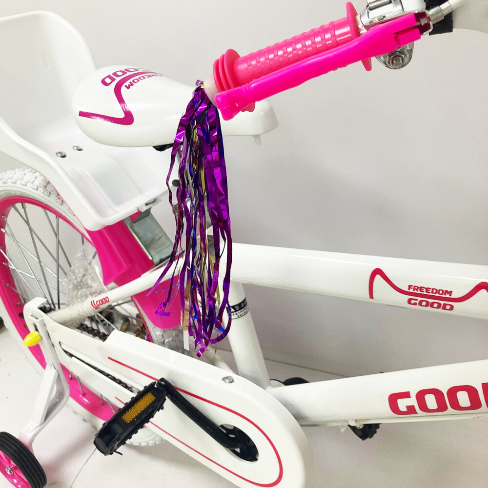 Bicicleta Infantil Rodado 16 Con Rueditas Auxiliares Rosa