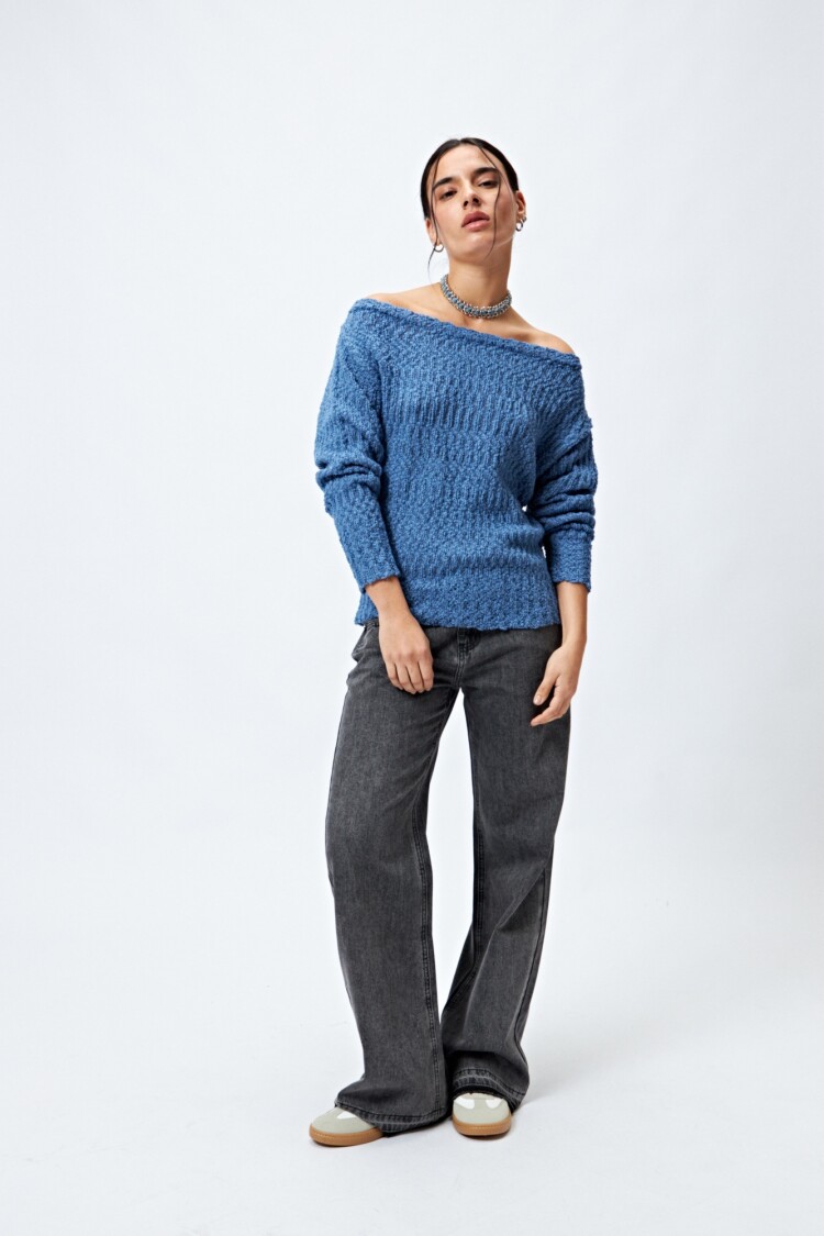 SWEATER FLORIE Azul Lavado