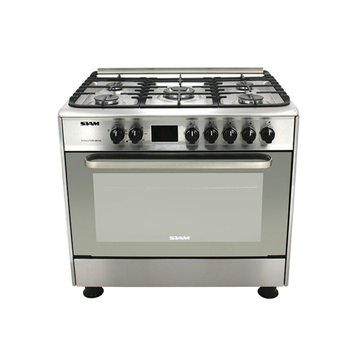 Cocina Combinada Siam 5 Hornallas SI-CC90EV-M - Acero inoxidable 
