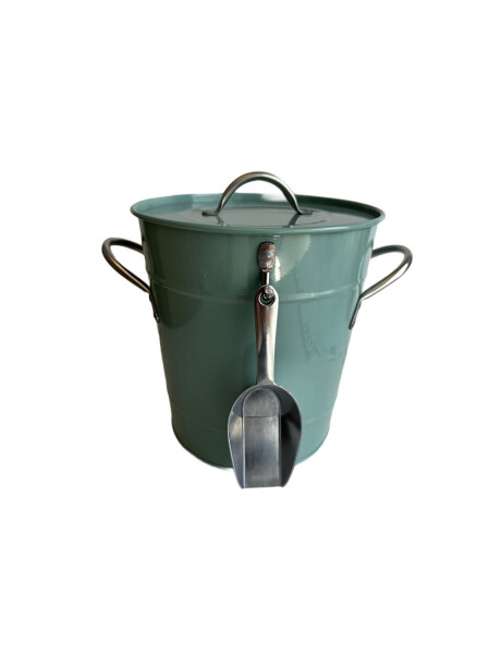 HIELERA CON PALA 19.5x16x20.5CM VERDE HIELERA CON PALA 19.5x16x20.5CM VERDE