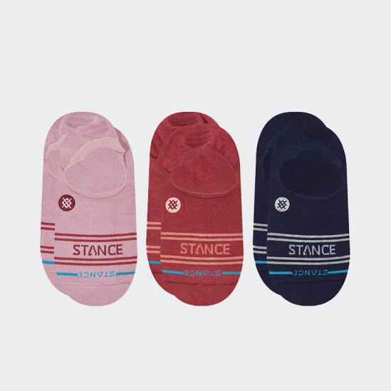 Medias Stance Sero no Show Pack x 3 Rosa