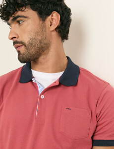 520753 REMERA HARRINGTON LABEL Coral