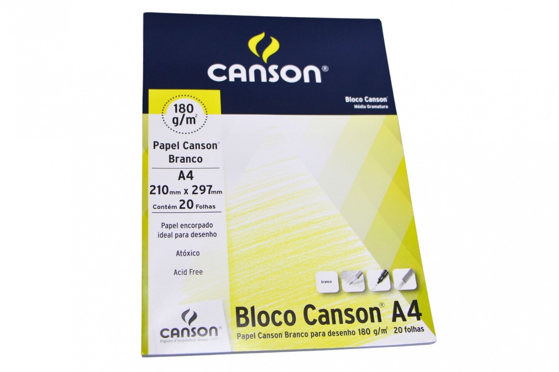 BLOCK CANSON A4 DE 180 GRAMOS 