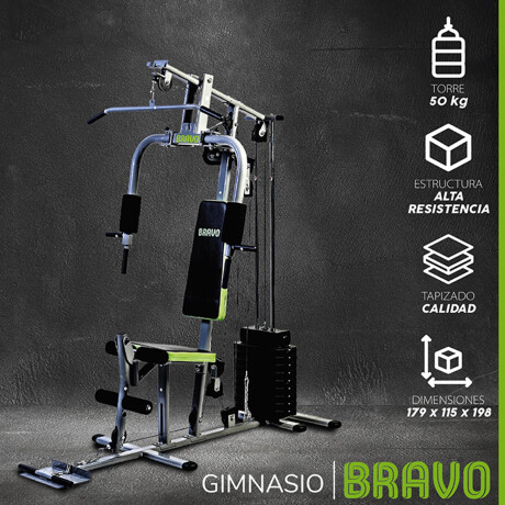 Gimnasio Multifunción Bravo Inox/Verde