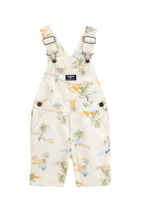 Enterito corto de algodón, diseño tropical Enterito corto de algodón, diseño tropical