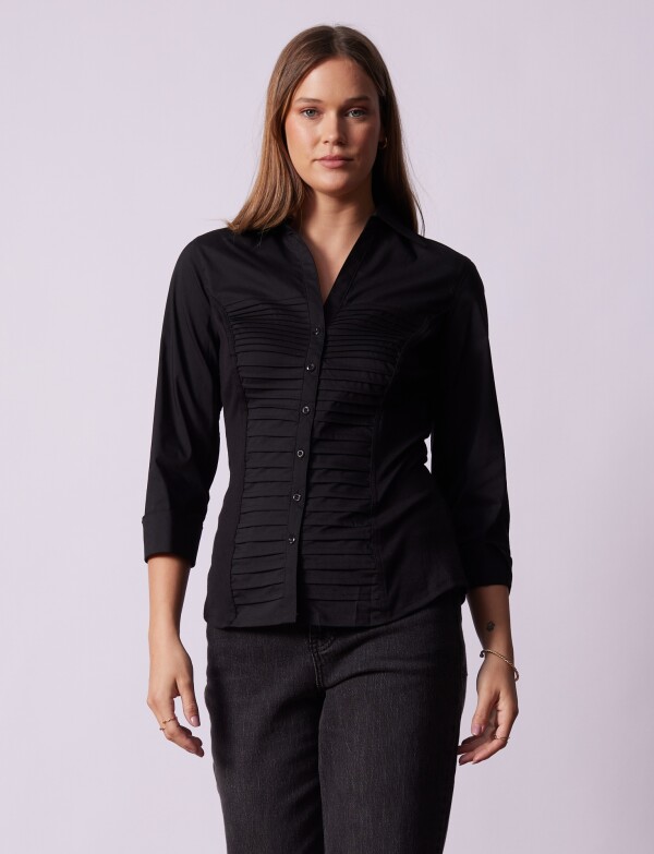 Camisa Tablitas NEGRO