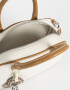Bowling Cartera Bowling Con Charm - Blanco Crudo
