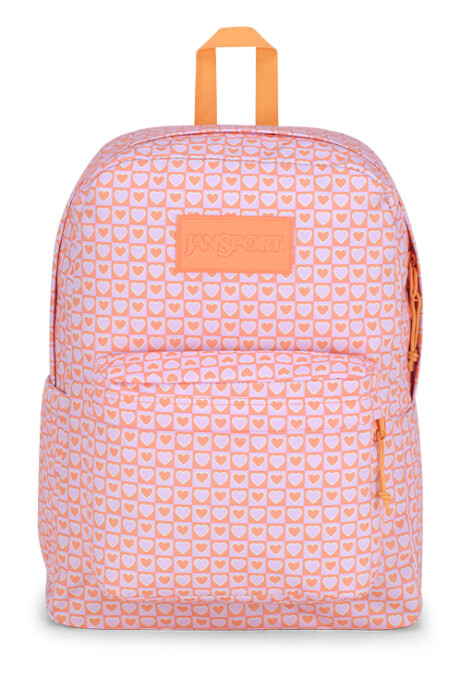 MOCHILA JANSPORT SUPERBREAK HYPED HEARTS PINK