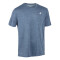 T-SHIRT BASIC WMN TRNG blanco AZUL FUSIÓN MELANGE