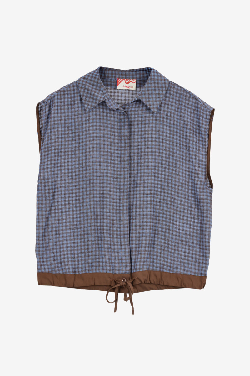 CAMISA VICHY Marron