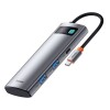 Adaptador Baseus 7 en 1 2 Usb-A 3.0+HDMI 4K+2 USB-C WKWG020113 Adaptador Baseus 7 en 1 2 Usb-A 3.0+HDMI 4K+2 USB-C WKWG020113