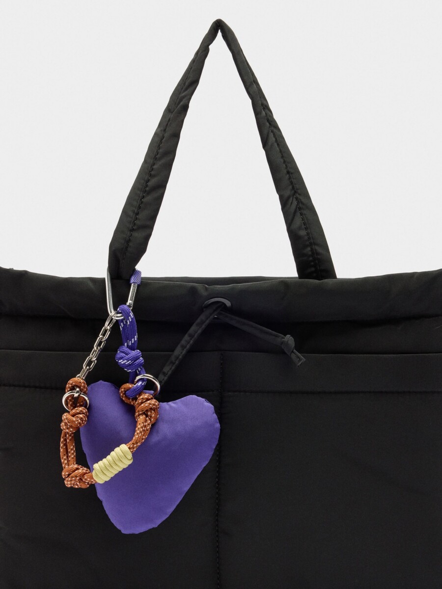 Llavero Charm Corazón violeta