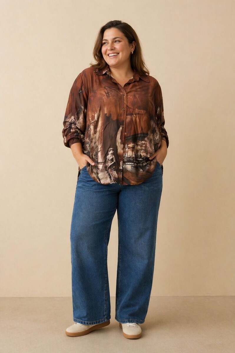 CAMISA CLARISSE - Tostado 