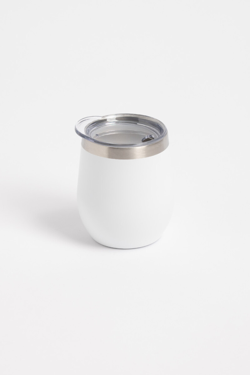 Mate acero inoxidable Blanco