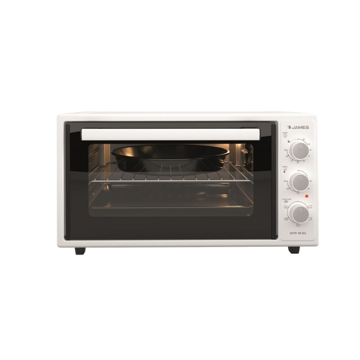HORNO ELECTRICO JAMES BLANCO 45LTS 