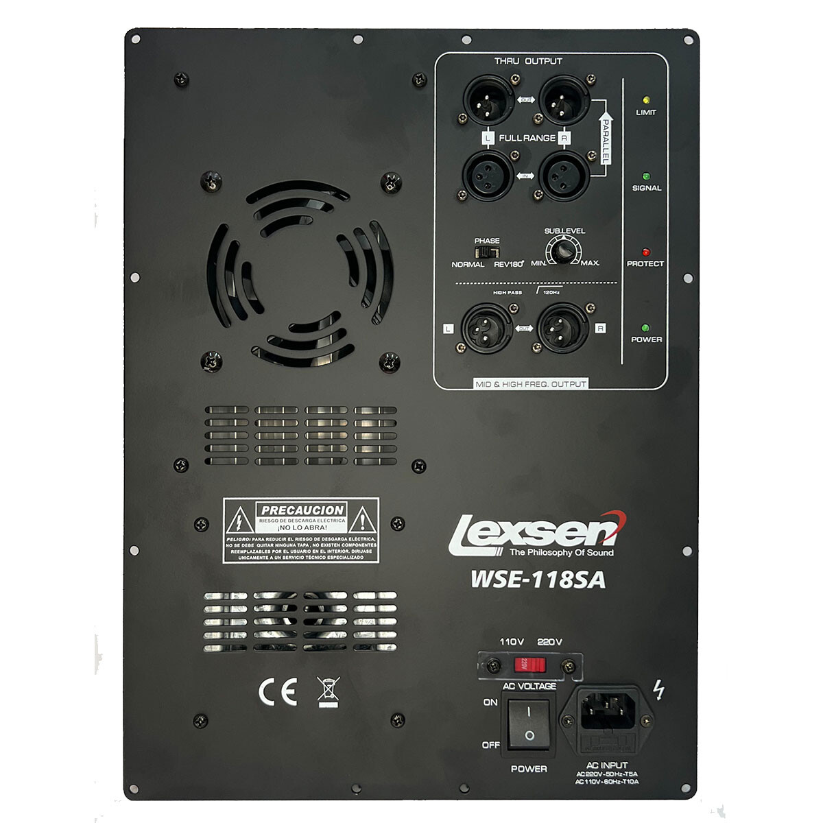 Módulo Amplificador De Subwoofer Lexsen Wse118a 500w Completo 