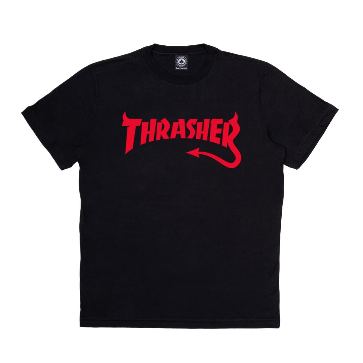 Remera Thrasher Diablo Negro 