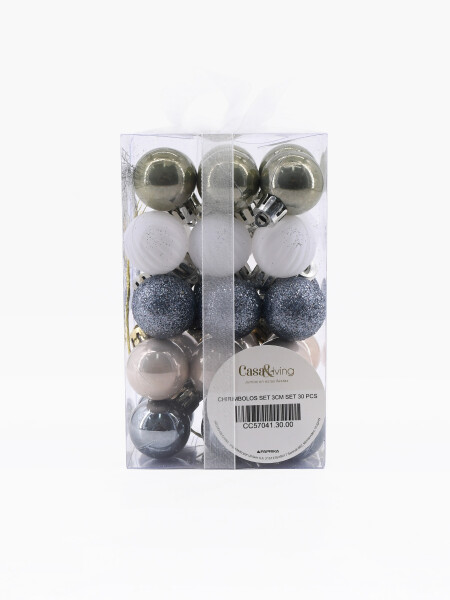 CHIRIMBOLOS SET 30 PCS GRIS CLARO