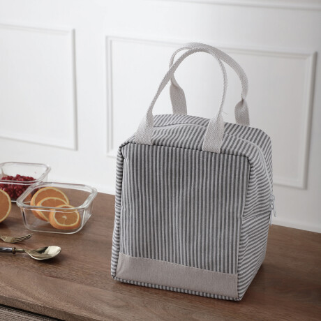 Lunchera conservadora tela 23x17x24cm Gris