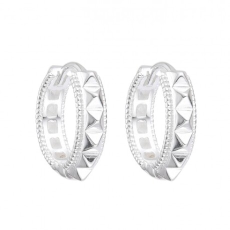 Par de aros de plata 925. Par de aros de plata 925.