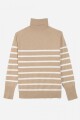 Sweater cuello rompeviento BEIGE