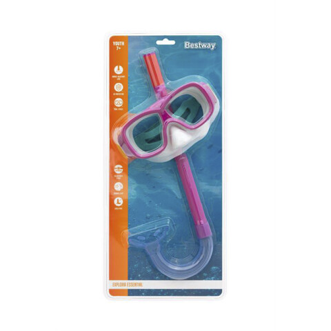 Set de Snorkel Essential Bestway Protección UV Colores Surtidos Más 7 Años
