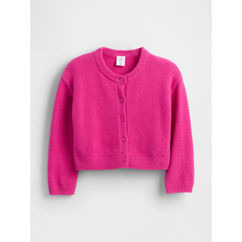 CASHSOFT CARDIGAN BRIGHT FUCHSIA