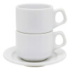 Taza te 180 cml. con plato Blanco Dec 5028 Taza te 180 cml. con plato Blanco Dec 5028