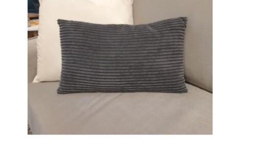 Almohadón Pana Dark Grey (trama a rayas) Almohadón Pana Dark Grey (trama a rayas)