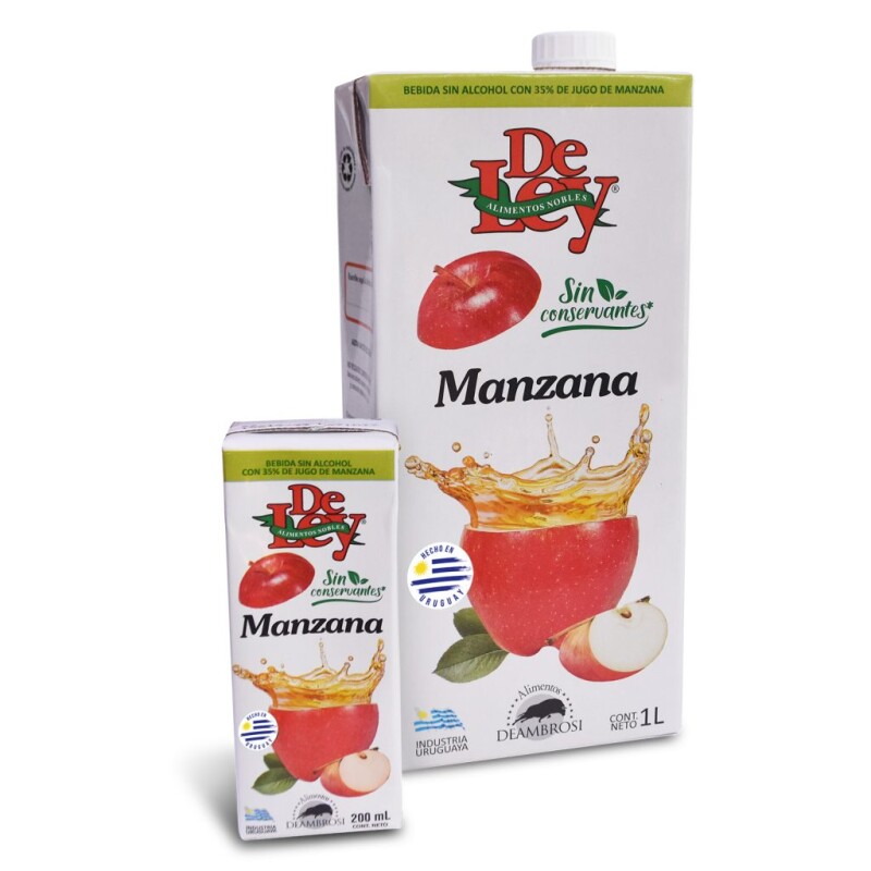 JUGO DE LEY MANZANA 200ML Jugo De Ley Manzana 200ml