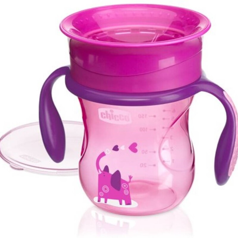 Vaso Chicco Perfect 360 12m+ Niña Vaso Chicco Perfect 360 12m+ Niña