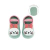 Set de medias con aplique anti deslizante buba 1 a 3 Conejo verde Rosa