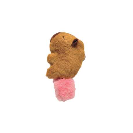Pulsera con peluche carpincho Marron