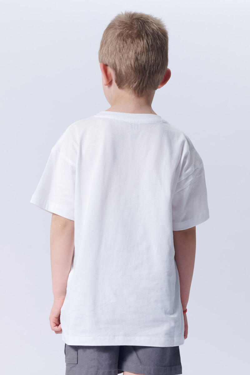 Remera estampada Surfing Week Beige