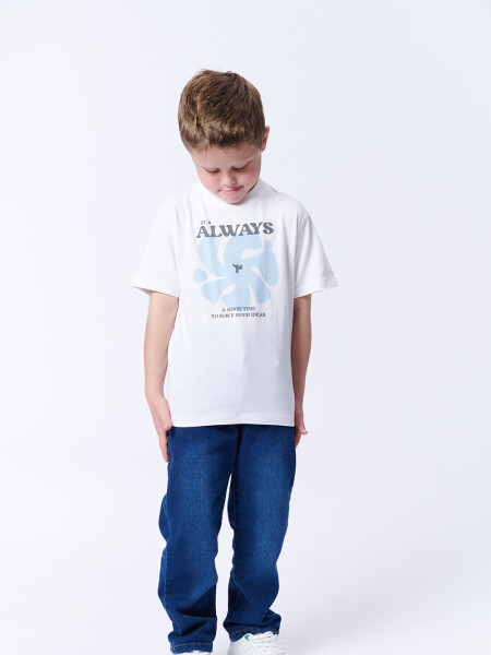 Remera estampa Always Blanca