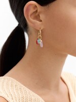 Aros Pendientes De Resina multicolor