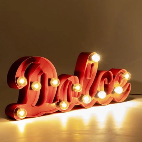 LUMINARIA DE PARED LA DOLCE VITA ROJO - -